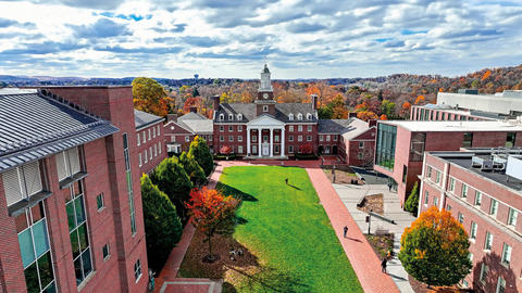 Lafayette arial campus image.