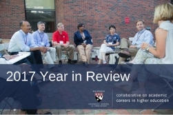Faculty sitting and talking in a group outside