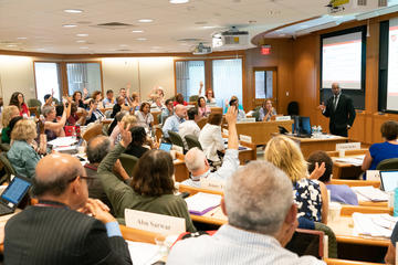 Jerlando Jackson leads a session during the Seminar