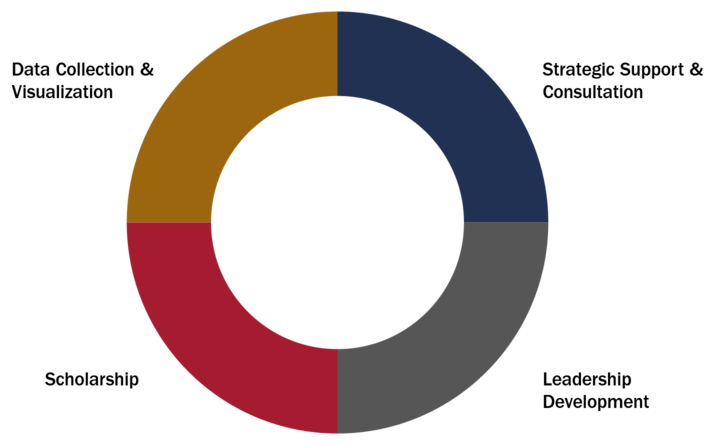 COACHE Categories of Impact: Data Collection, Strategic Support, Leadership Development, & Scholarship